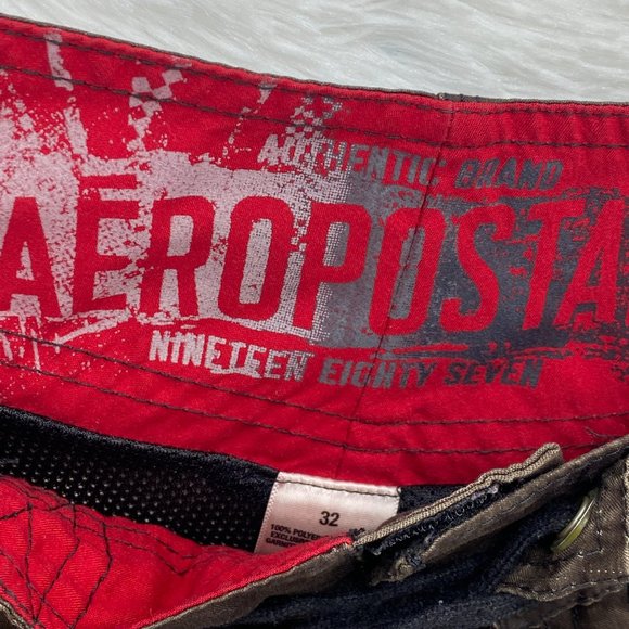 Aeropostale Men's Casual Multicolor Full Print Palms Board Shorts Size 32" - Picture 5 of 8